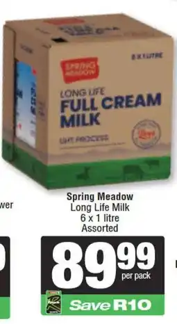 Spar Spring Meadow Long Life Milk Assorted offer