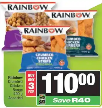 Rainbow Crumbed Chicken Assorted