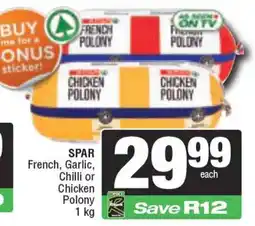 Spar SPAR Polony offer