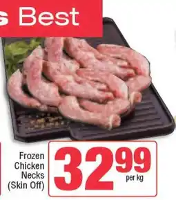 Spar Frozen Chicken Necks (Skin Off) offer