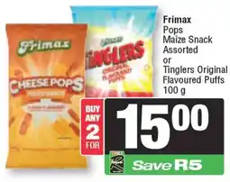 Spar Frimax Pops Maize Snack Assorted offer