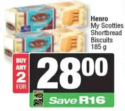 Spar Henro My Scotties Shortbread Biscuits offer