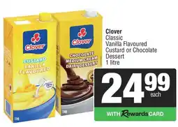 Spar Clover Classic Vanilla Flavoured Custard or Chocolate offer
