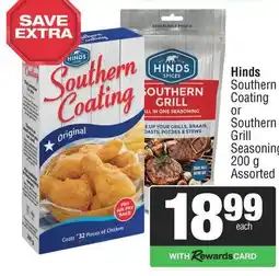 Spar Hinds Southern Coating or Southern Grill Seasoning Assorted offer