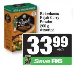 Spar Robertsons Rajah Curry Powder Assorted offer