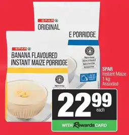 Spar SPAR Original Banana Flavoured Instant Maize Porridge Assorted offer