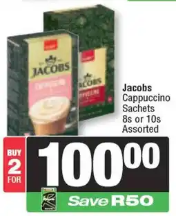 Spar Jacobs Cappuccino Sachets Assorted offer