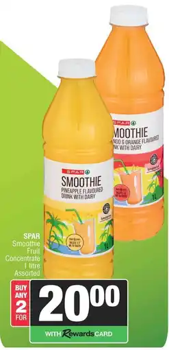 Spar SPAR Smoothie Fruit Concentrate Assorted offer