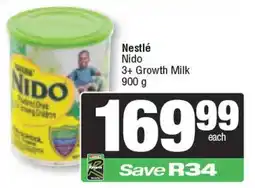 Spar Nestlé Nido 3+ Growth Milk offer