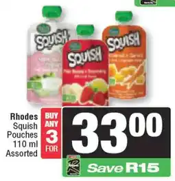 Spar Rhodes Squish Pouches Assorted offer