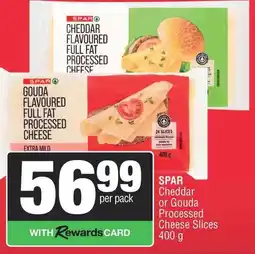 Spar SPAR Cheddar or Gouda Processed Cheese Slices offer