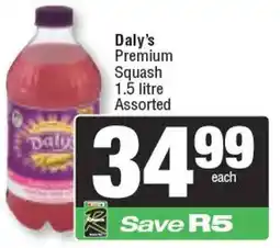 Spar Daly's Premium Squash Assorted offer