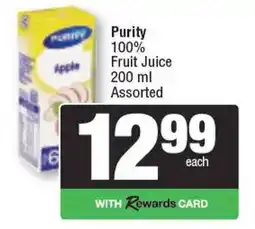 Spar Purity 100% Fruit Juice Assorted offer