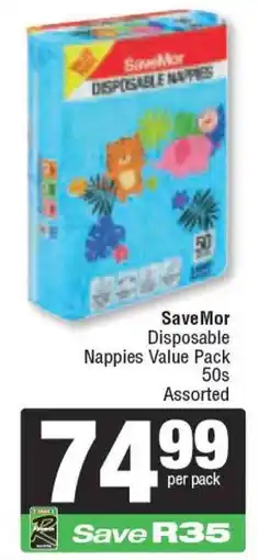 Spar SaveMor Disposable Nappies Value Pack Assorted offer