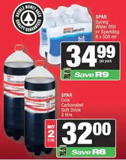 Spar SPAR Spring Water Still or Sparkling offer