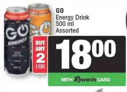 Spar GO Energy Drink Assorted offer