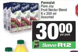 Spar Parmalat Pure Joy Fruit Nectar Blend Assorted offer
