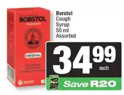 Spar Borstol Cough Syrup Assorted offer