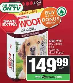 Spar SPAR Woof Dry Chunks Assorted offer