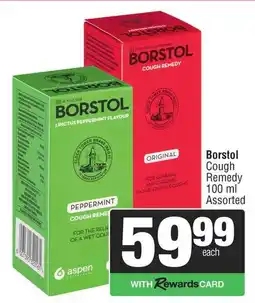 Spar Borstol Cough Remedy Assorted offer