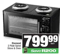 Spar Diamond 2 Plate Spiral Stove & Oven offer