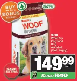Spar WOOF Dry Chunks Assorted offer