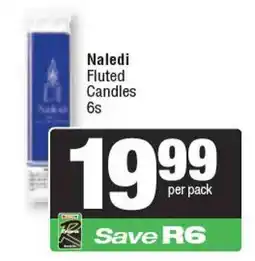 Spar Naledi Fluted Candles offer