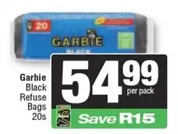 Spar Garbie Black Refuse Bags offer