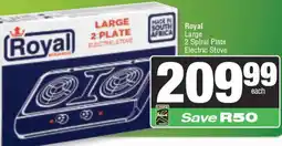 Spar Royal Large 2 Spiral Plate Electric Stove offer