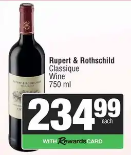 Spar Rupert & Rothschild Classique Wine offer