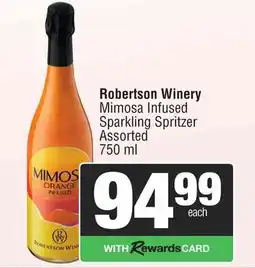 Spar Robertson Winery Mimosa Infused Sparkling Spritzer Assorted offer