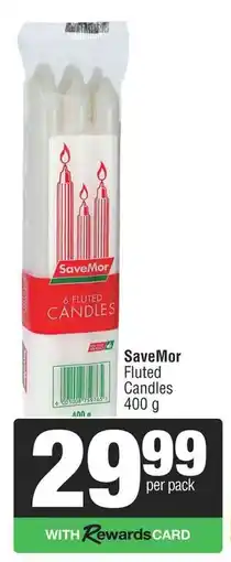 Spar SaveMor Fluted Candles offer