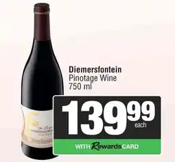 Spar Diemersfontein Pinotage Wine offer