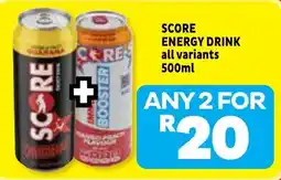 Usave SCORE ENERGY DRINK offer