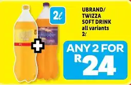 Usave UBRAND/TWIZZA SOFT DRINK offer