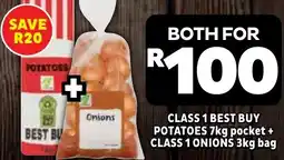 Usave CLASS 1 BEST BUY POTATOES + CLASS 1 ONIONS offer