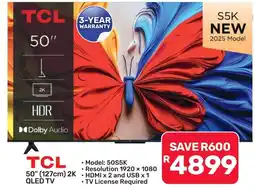 Pick n Pay Hypermarket TCL 50" (127cm) 2K QLED TV offer