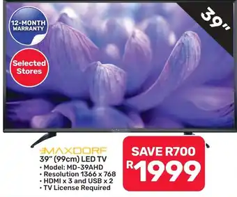 MAXDORF 39" LED TV
