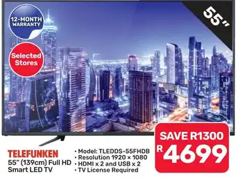 TELEFUNKEN 55" (139cm) Full HD Smart LED TV
