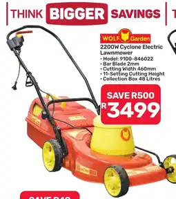 Pick n Pay Hypermarket WOLF Garden 2200W Cyclone Electric Lawnmower offer