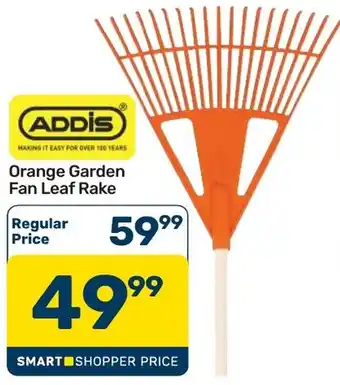 Addis Orange Garden Fan Leaf Rake