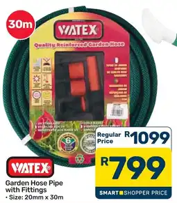 Pick n Pay Hypermarket WATEX Garden Hose Pipe with Fittings offer