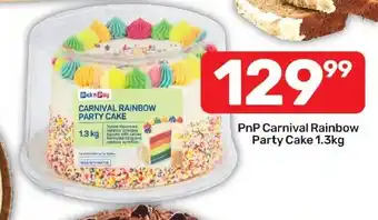 Pick n Pay Hypermarket PnP Carnival Rainbow Party Cake offer