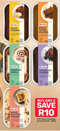 Pick n Pay Hypermarket PnP Warm Puddings Assorted offer