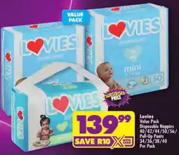 Shoprite Lovies Disposable Nappies offer