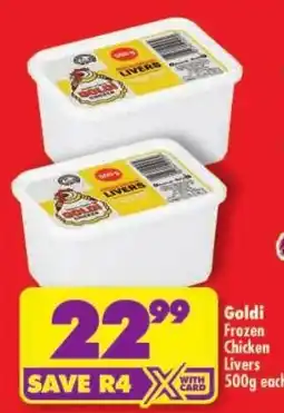 Shoprite Goldi Frozen Chicken Livers offer