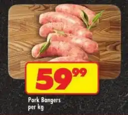 Shoprite Pork Bangers offer