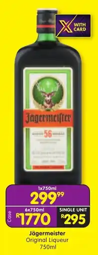 Shoprite Jägermeister Original Liqueur offer