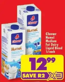 Shoprite Clover Numel Medium Fat Dairy Liquid Blend offer
