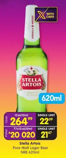Shoprite Stella Artois Pure Malt Lager Beer offer